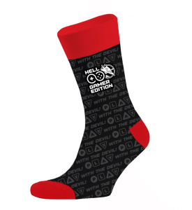 HELL Gamer socks ponožky čierne - Oblečenie | HELL ENERGY STORE.sk